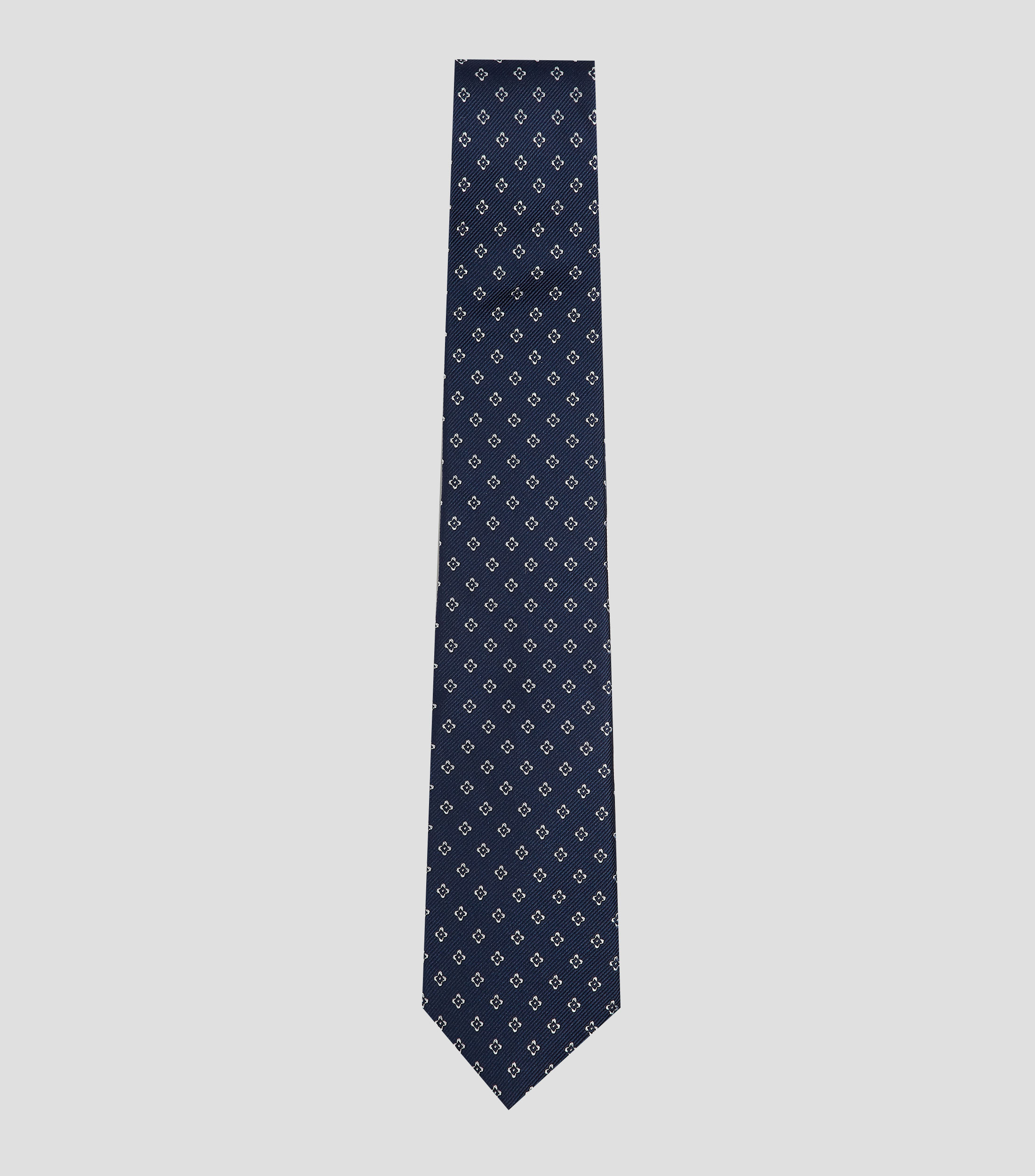 Corbata ancha de seda estampada